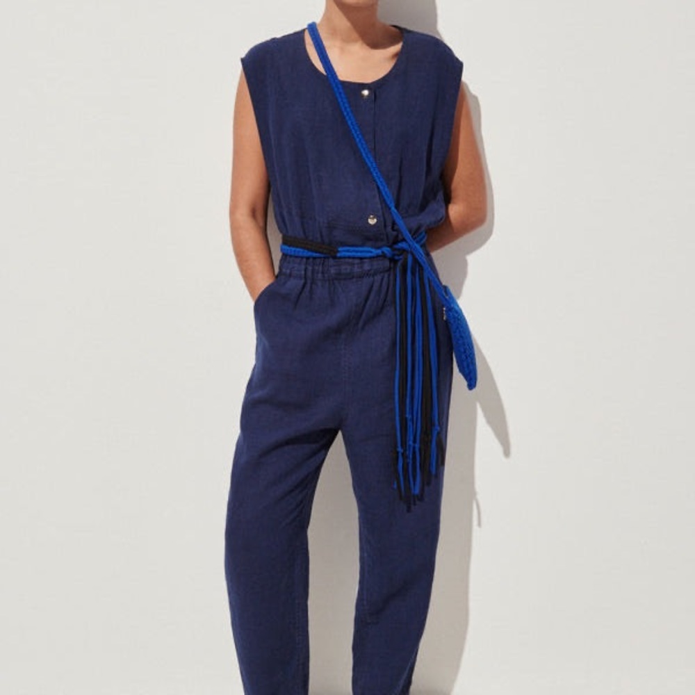 NWT Rachel Comey Arati Jumpsuit, Navy, 10